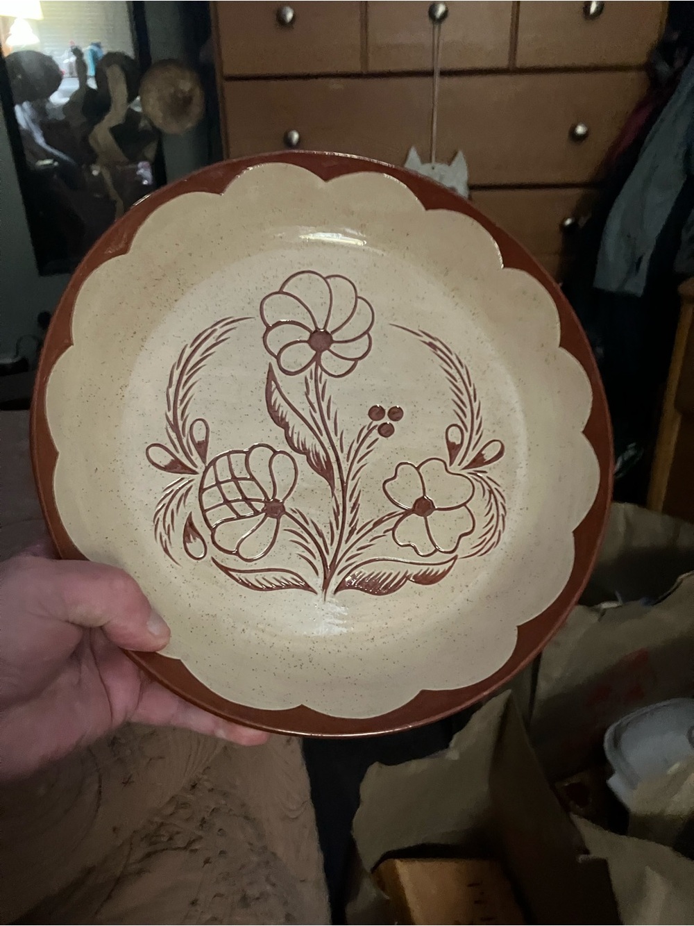 Handmade Shoofly Pie Plate